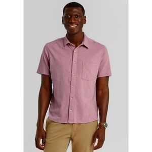 Goodfellow & Co. Standard Fit Short Sleeve Button Down Shirt